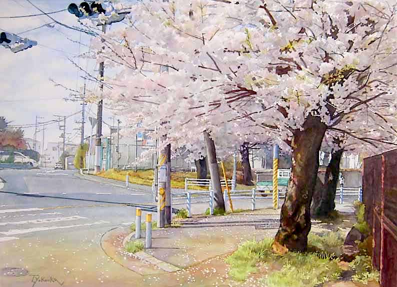 水彩画 南瓜 2002 岡崎信吾 柴崎おじいちゃん先生の水彩画展 2024年4月23日(火)まで、 京都