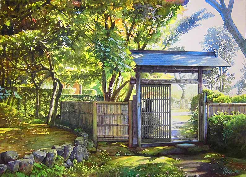 水彩画「あの頃の校庭」 水彩画「あの頃の校庭」 【公式通販】